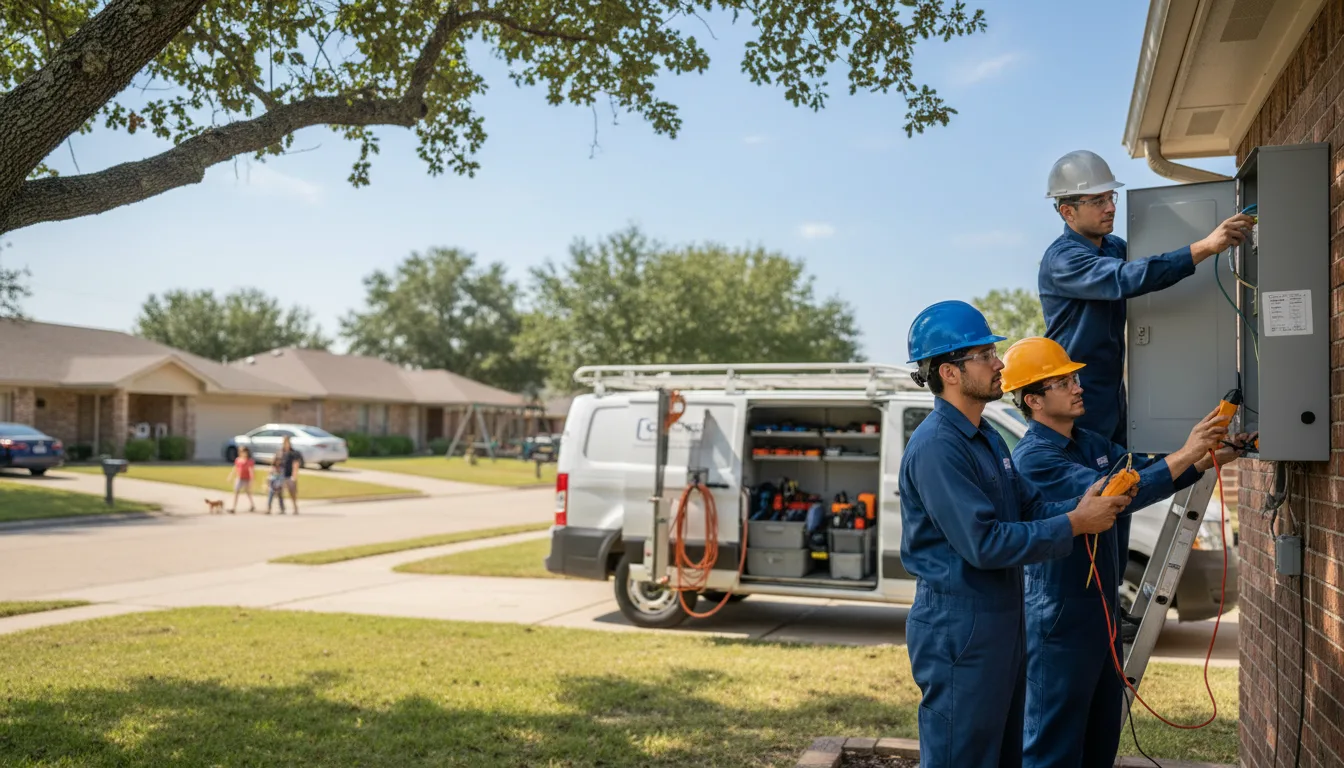 Certified electrician providing emergency electrical services in Alleyton, TX